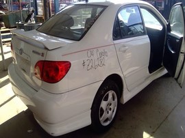 2004 TOYOTA COROLLA. WHITE, S MODEL, 1.8L, AT.  Z26282